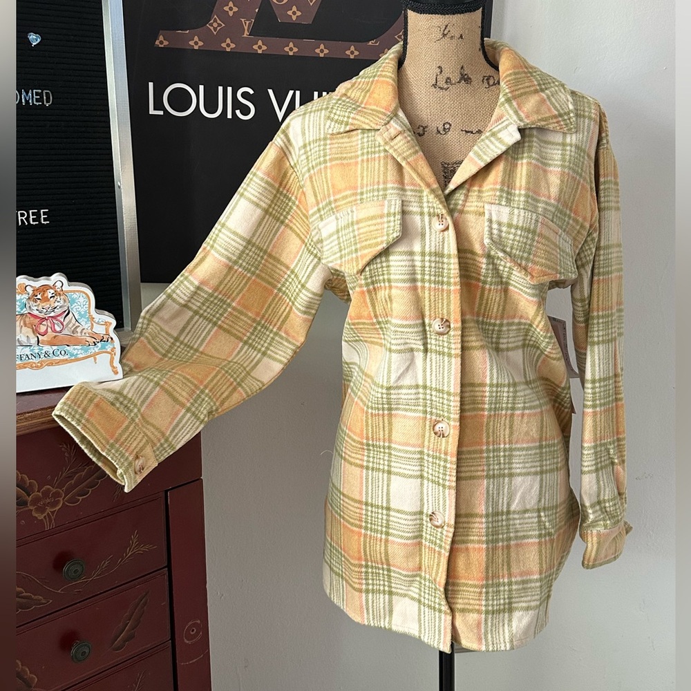🆕Sweet Rain Wool Plaid Shirt